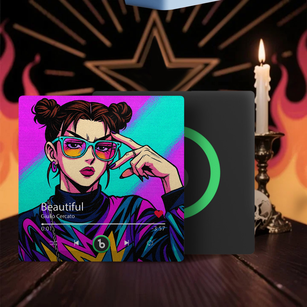 Aimant De Réfrigérateur Et Photo De Musique De Style Anime Personnalisé Avec Cadre Coloré Autocollant Photo Mural De Musique Mouvement Musical Qui Peut Être Joué - Fridgebeatsfr