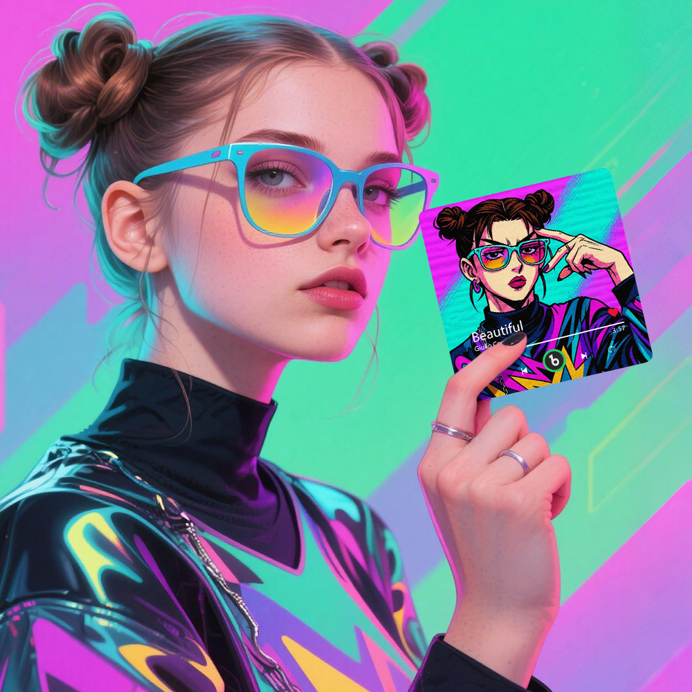 Aimant De Réfrigérateur Et Photo De Musique De Style Anime Personnalisé Avec Cadre Coloré Autocollant Photo Mural De Musique Mouvement Musical Qui Peut Être Joué - Fridgebeatsfr