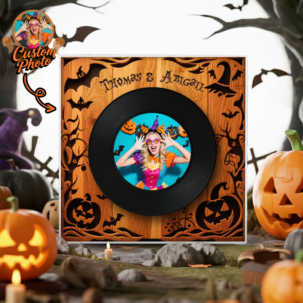 Aimant De Réfrigérateur Musical Personnalisé Aimant De Réfrigérateur Personnalisé Avec Musique Et Photo Chanson Photo Vintage Pouvant Jouer De La Musique Cadeaux D'halloween Pour Elle - Fridgebeatsfr