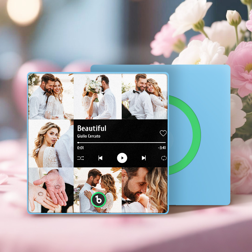 Aimant De Réfrigérateur Musical Personnalisé Joue De La Musique Personnalisée Aimant De Réfrigérateur Cadeaux De Couple Avec Photo Décoration D'intérieur Meilleur Cadeau Pour Petit Ami Petite Amie - Fridgebeatsfr