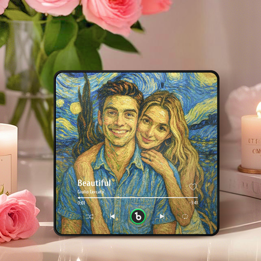 Aimant De Réfrigérateur Musical Personnalisé, Style Vintage, Cadeau Pour Amoureux - Fridgebeatsfr