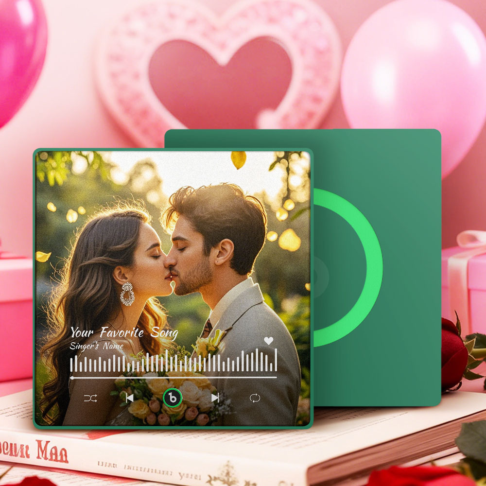 Aimant De Réfrigérateur Personnalisé Avec Musique Et Photo - Cadeau Idéal Pour La Saint-valentin - Fridgebeatsfr