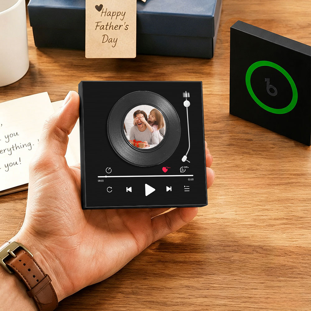 Aimant de réfrigérateur de musique en disque vinyle personnalisé du Festival mondial de football 2026 Aimant de lecture de photos et de chansons personnalisé, décoration murale de musique rétro, cadeau pour les fans - Fridgebeatsfr