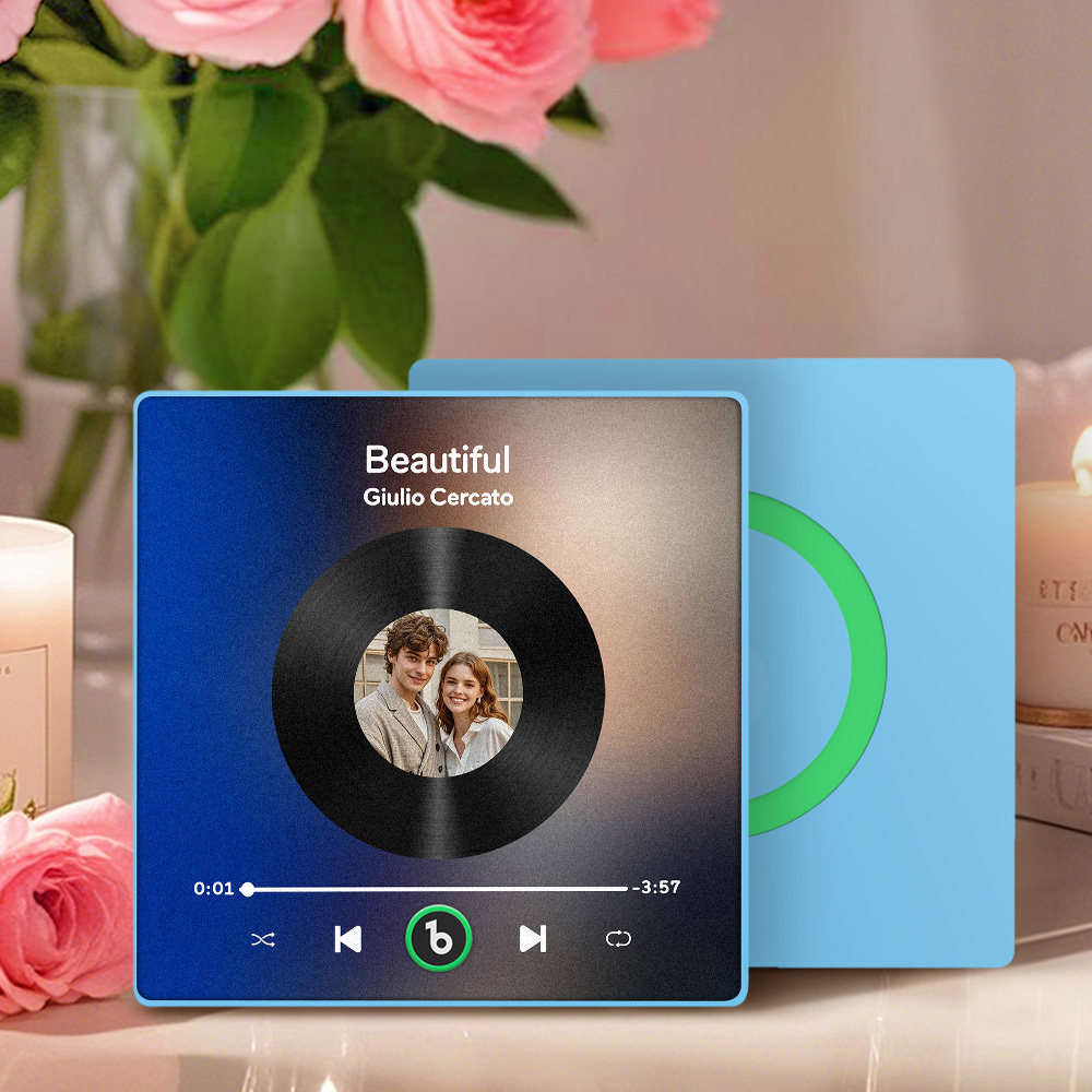 Aimant De Réfrigérateur Personnalisé Avec Musique Et Photo Fridgebeats Pro Prend En Charge La Connectivité Bluetooth - Fridgebeatsfr