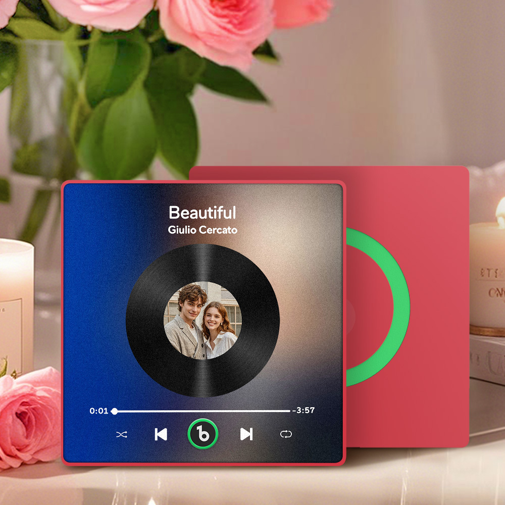 Aimant De Réfrigérateur Personnalisé Avec Musique Et Photo Fridgebeats Pro Prend En Charge La Connectivité Bluetooth - Fridgebeatsfr