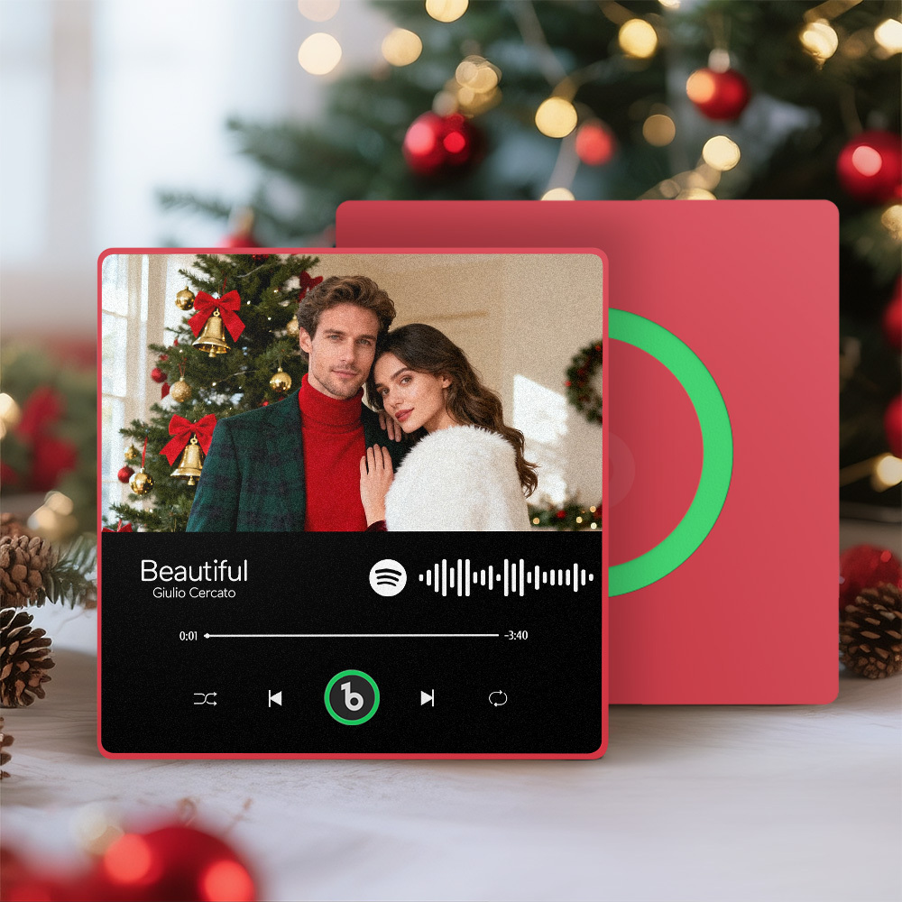 Aimant De Réfrigérateur Personnalisé Avec Musique Et Photo Aimants De Chansons Personnalisés Pouvant Diffuser De La Musique Fridgebeats Pro Prend En Charge La Connectivité Bluetooth Cadeaux De Noël Pour Couple - Fridgebeatsfr