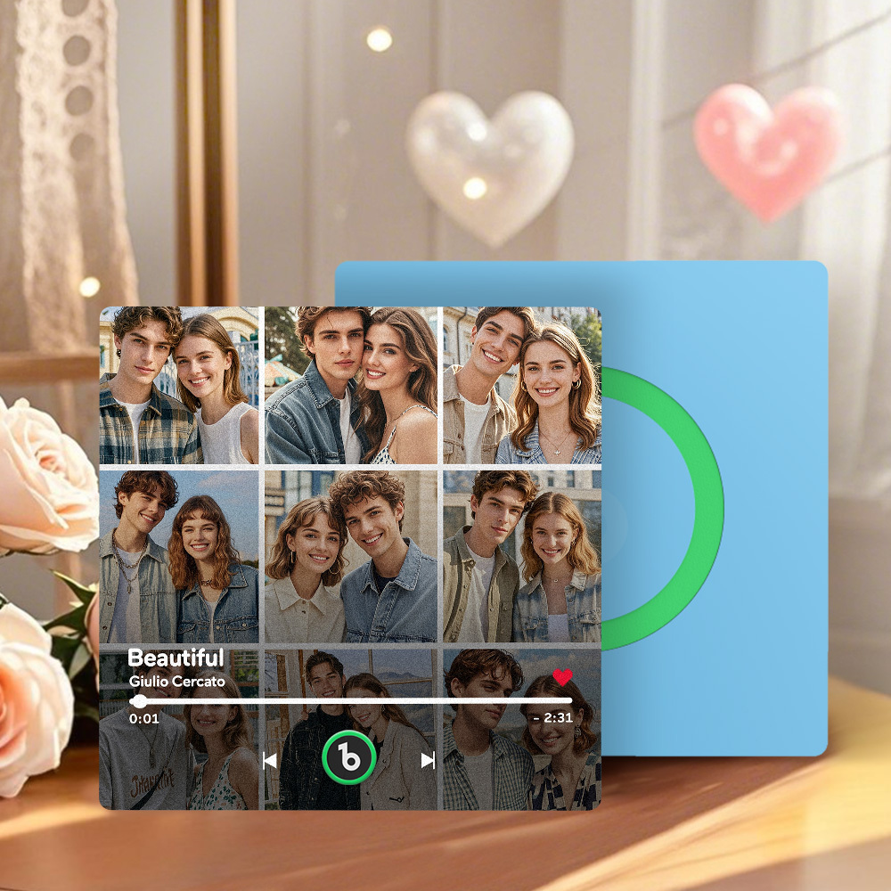 Aimant De Réfrigérateur Personnalisé Avec Musique Et Photo Fridgebeats Pro Prend En Charge La Connectivité Bluetooth - Fridgebeatsfr
