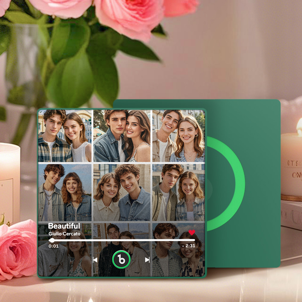 Aimant De Réfrigérateur Personnalisé Avec Musique Et Photo Fridgebeats Pro Prend En Charge La Connectivité Bluetooth - Fridgebeatsfr
