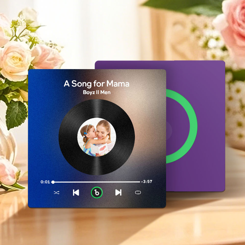Aimants De Réfrigérateur Personnalisés, Musique Et Photo, Cadeaux De Fête Des Mères Pour Maman - Fridgebeatsfr