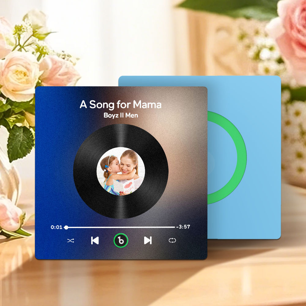 Aimants De Réfrigérateur Personnalisés, Musique Et Photo, Cadeaux De Fête Des Mères Pour Maman - Fridgebeatsfr