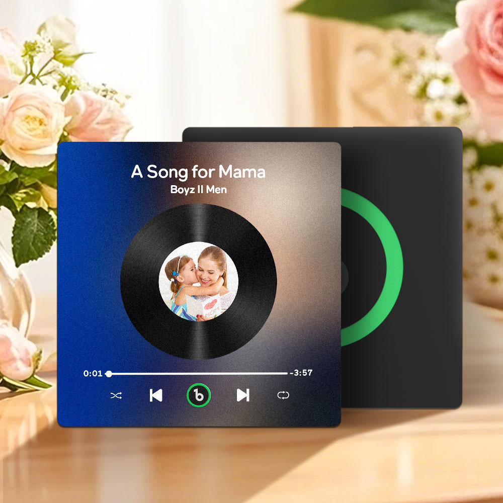 Aimants De Réfrigérateur Personnalisés, Musique Et Photo, Cadeaux De Fête Des Mères Pour Maman - Fridgebeatsfr
