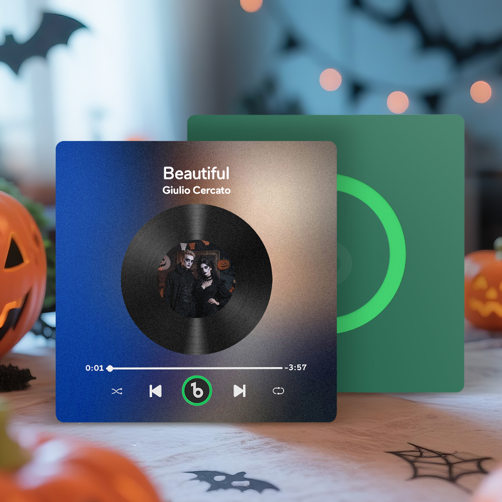 Aimant De Réfrigérateur Musical Personnalisé, Cadre Coloré Personnalisé, Album Aimanté Pour Réfrigérateur, Autocollant Mural Pour Photo Musicale, Aimants De Chanson Pouvant Jouer De La Musique, Cadeaux D'halloween Pour Elle - Fridgebeatsfr