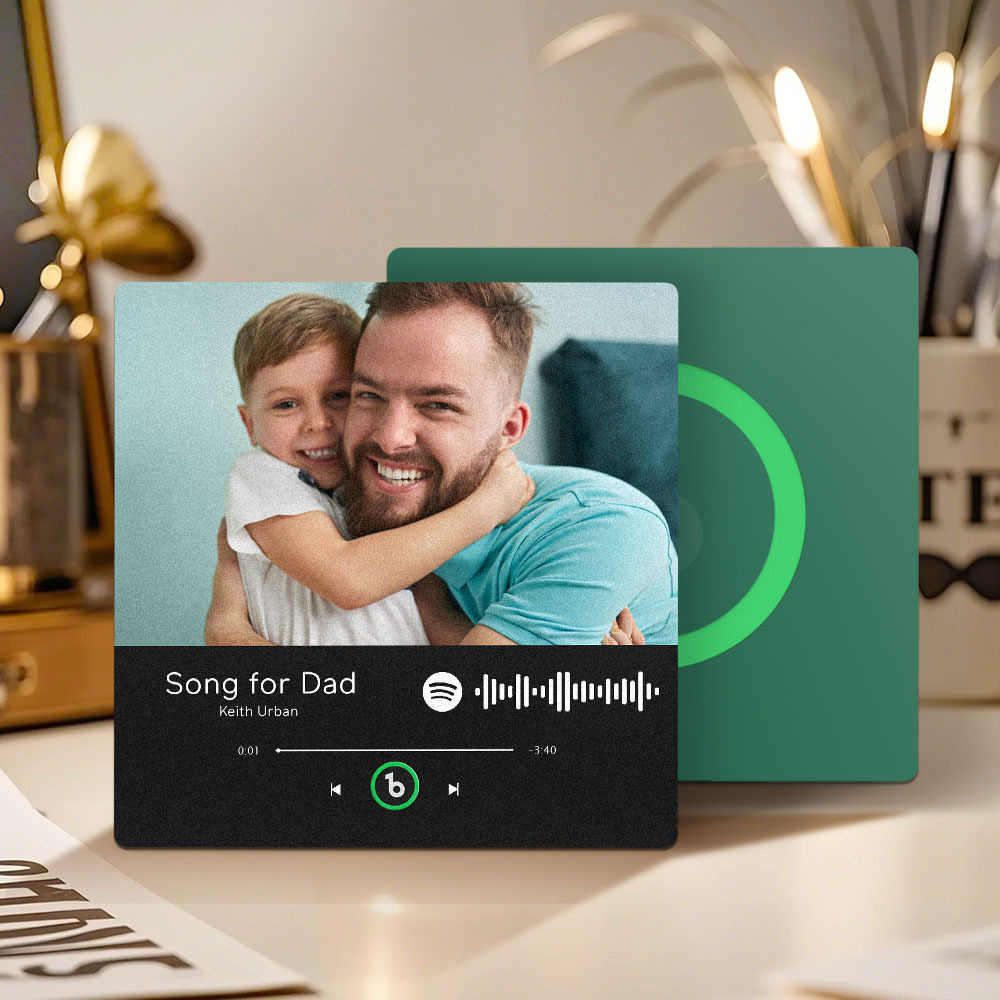 Aimant De Réfrigérateur Musical Personnalisé Qui Joue Des Cadeaux Pour Papa Plusieurs Couleurs - Fridgebeatsfr