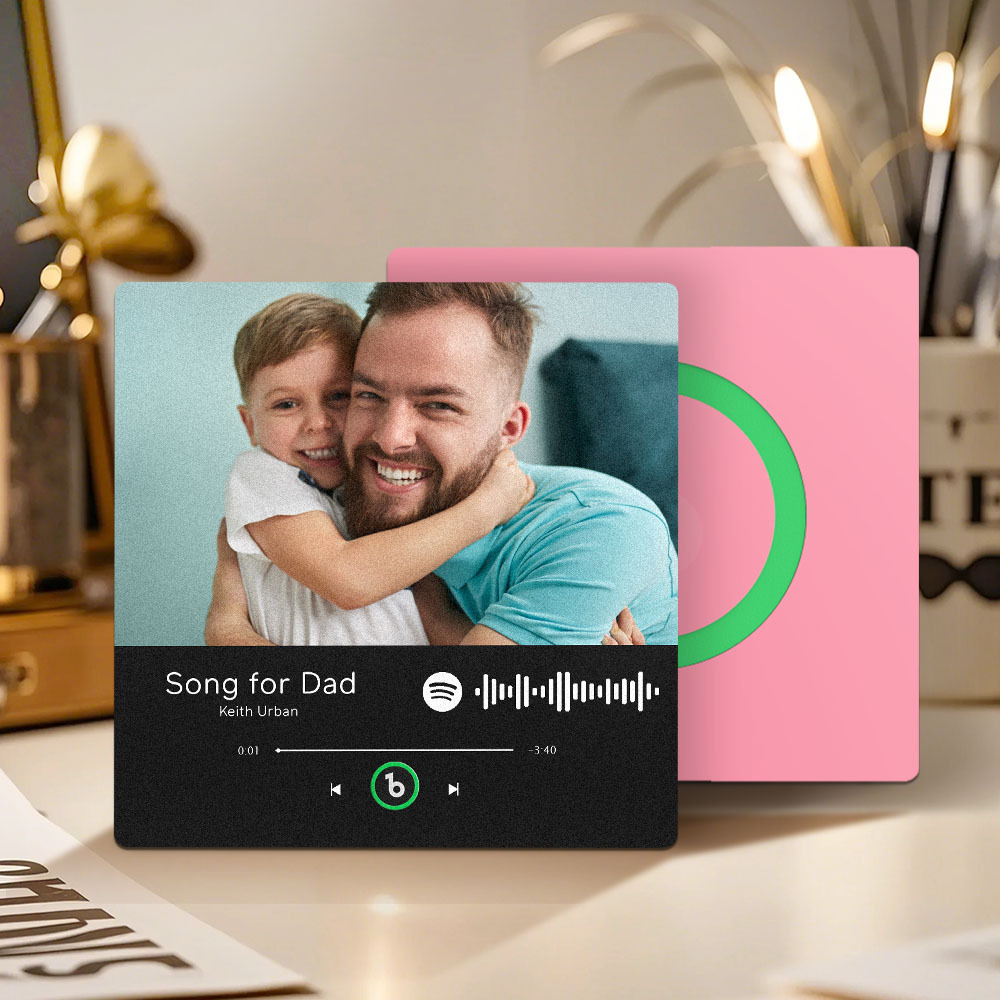 Aimant De Réfrigérateur Musical Personnalisé Qui Joue Des Cadeaux Pour Papa Plusieurs Couleurs - Fridgebeatsfr