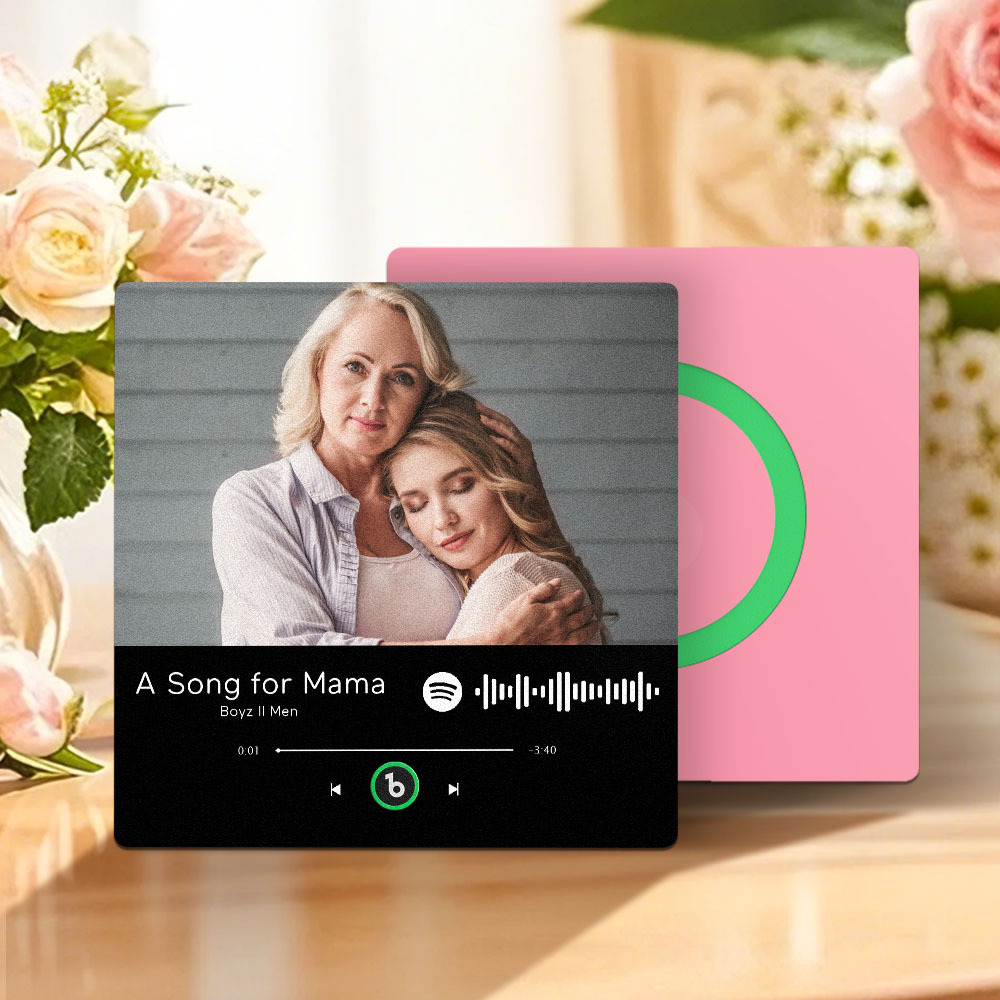 Aimant De Réfrigérateur Musical Personnalisé Qui Joue Des Cadeaux De Fête Des Mères Pour Maman Plusieurs Couleurs - Fridgebeatsfr