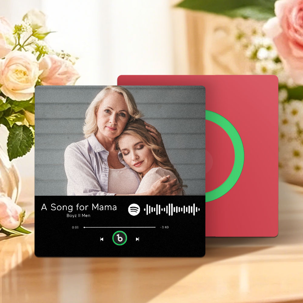 Aimant De Réfrigérateur Musical Personnalisé Qui Joue Des Cadeaux De Fête Des Mères Pour Maman Plusieurs Couleurs - Fridgebeatsfr