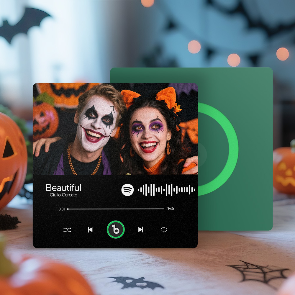 Aimant De Réfrigérateur Personnalisé Avec Musique Et Photo Aimants De Chansons Personnalisés Pouvant Diffuser De La Musique Fridgebeats Pro Prend En Charge La Connectivité Bluetooth Cadeaux D'halloween Pour Couple - Fridgebeatsfr