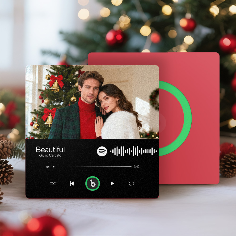 Aimant De Réfrigérateur Personnalisé Avec Musique Et Photo Aimants De Chansons Personnalisés Pouvant Diffuser De La Musique Fridgebeats Pro Prend En Charge La Connectivité Bluetooth Cadeaux De Noël Pour Couple - Fridgebeatsfr