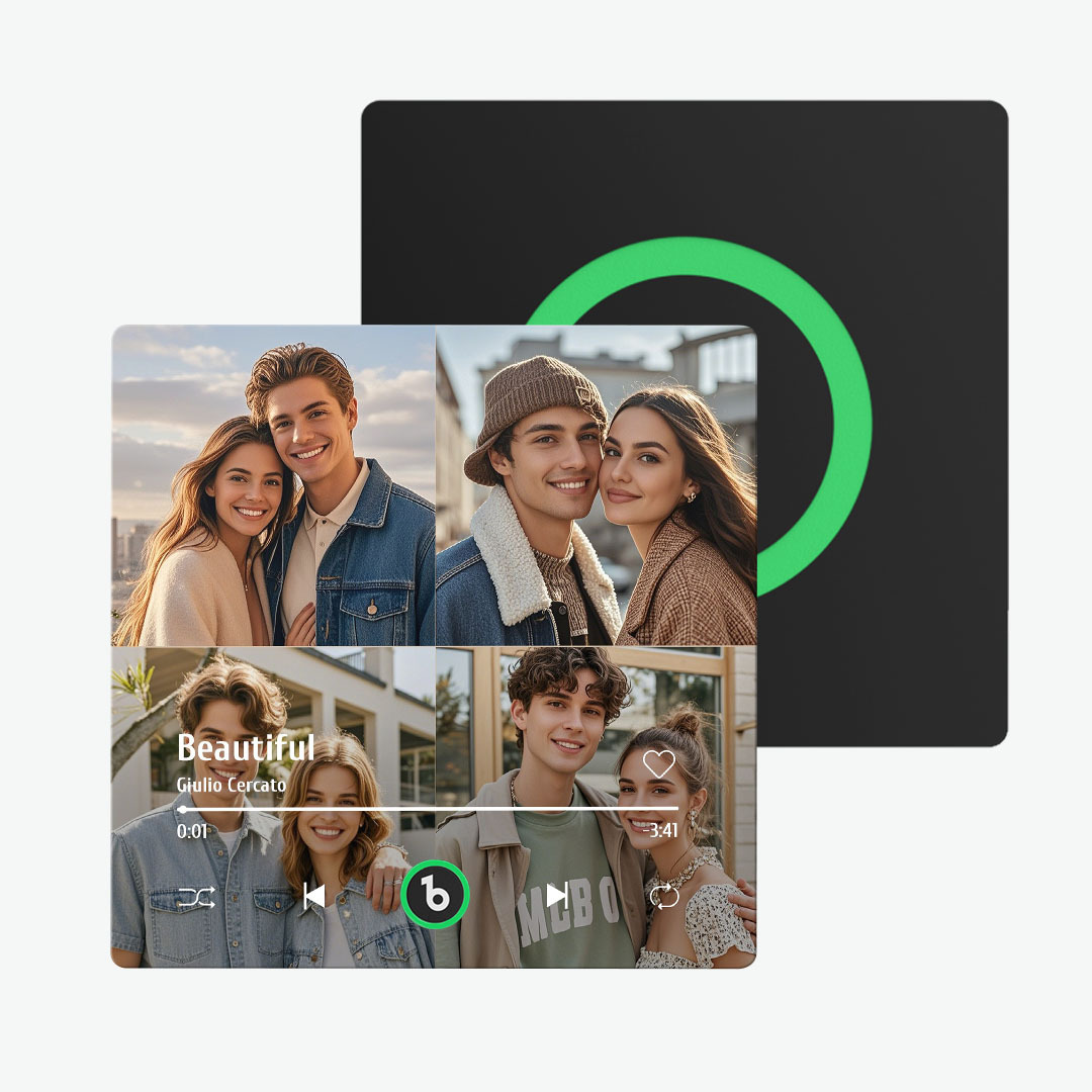 Aimant De Réfrigérateur Personnalisé Avec Musique Et Photo Fridgebeats Pro Prend En Charge La Connectivité Bluetooth - Fridgebeatsfr