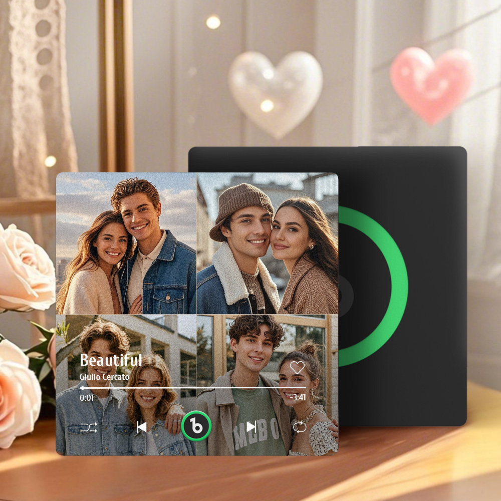 Aimant De Réfrigérateur Personnalisé Avec Musique Et Photo Fridgebeats Pro Prend En Charge La Connectivité Bluetooth - Fridgebeatsfr