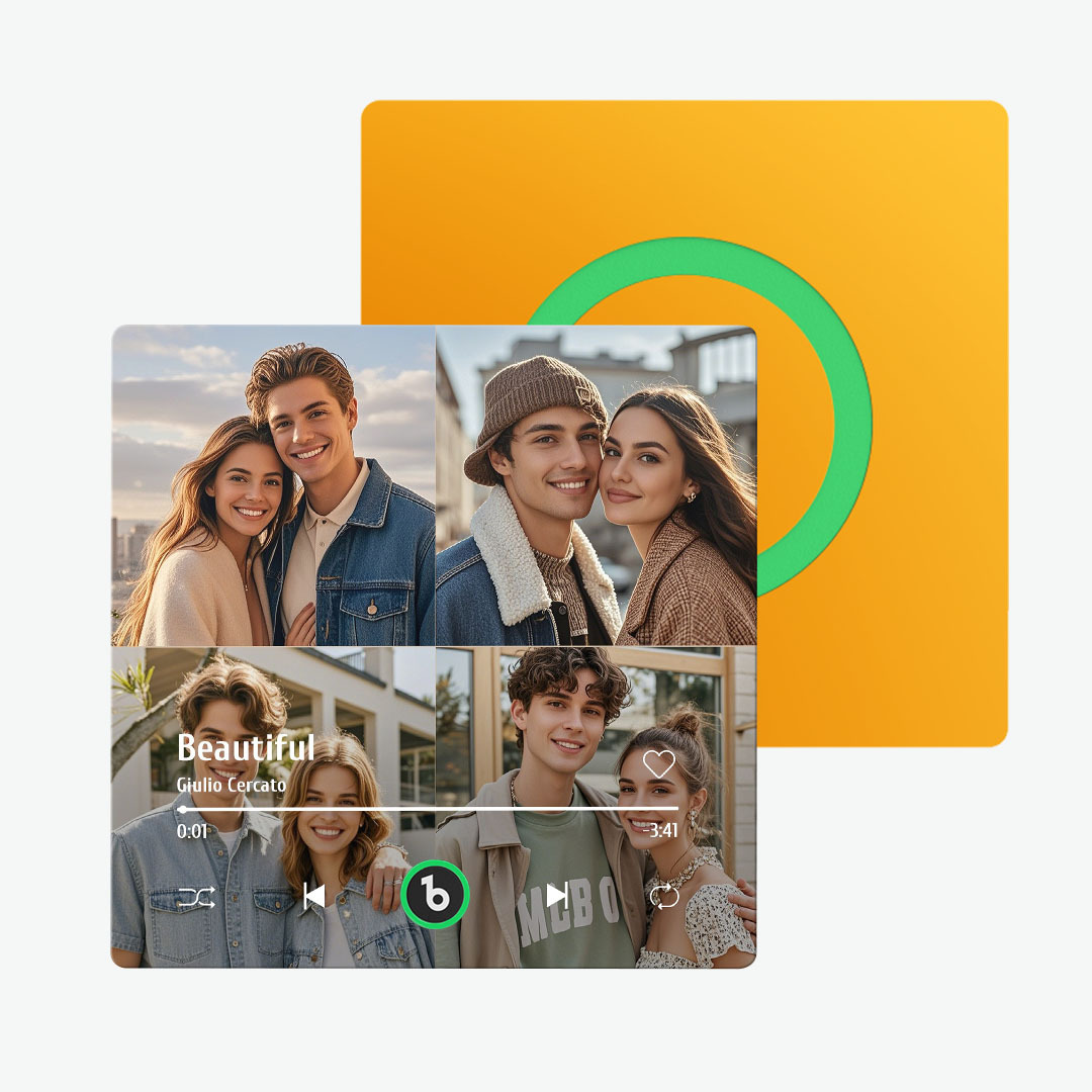 Aimant De Réfrigérateur Personnalisé Avec Musique Et Photo Fridgebeats Pro Prend En Charge La Connectivité Bluetooth - Fridgebeatsfr