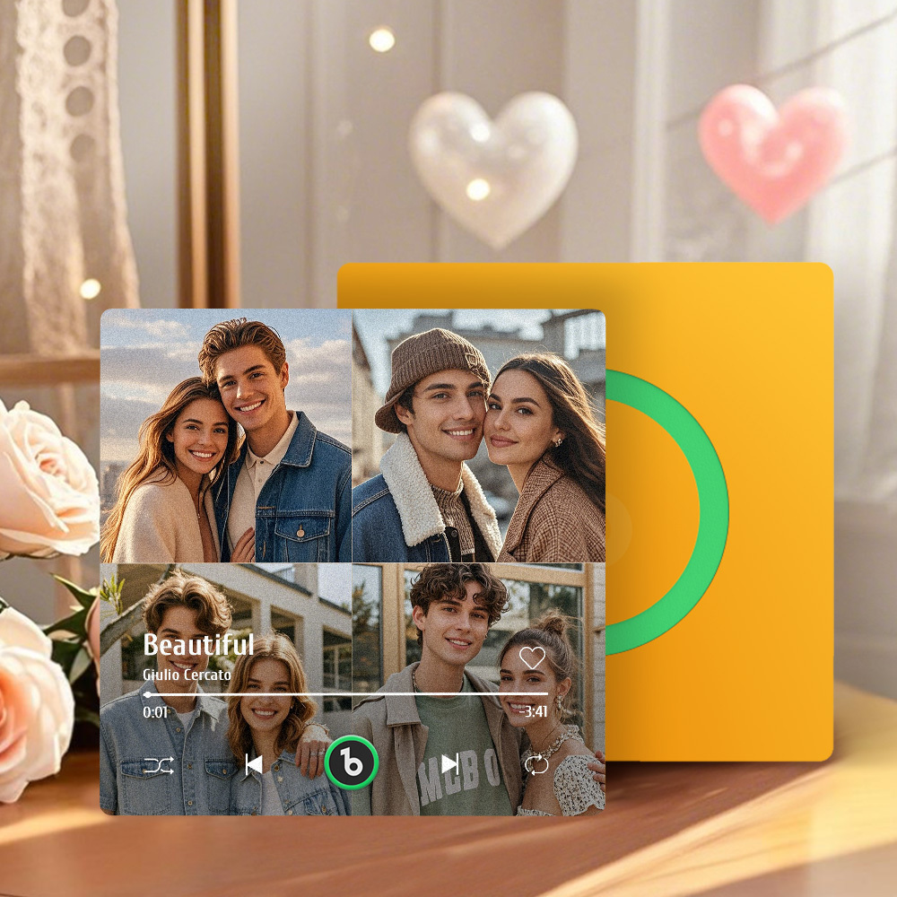 Aimant De Réfrigérateur Personnalisé Avec Musique Et Photo Fridgebeats Pro Prend En Charge La Connectivité Bluetooth - Fridgebeatsfr