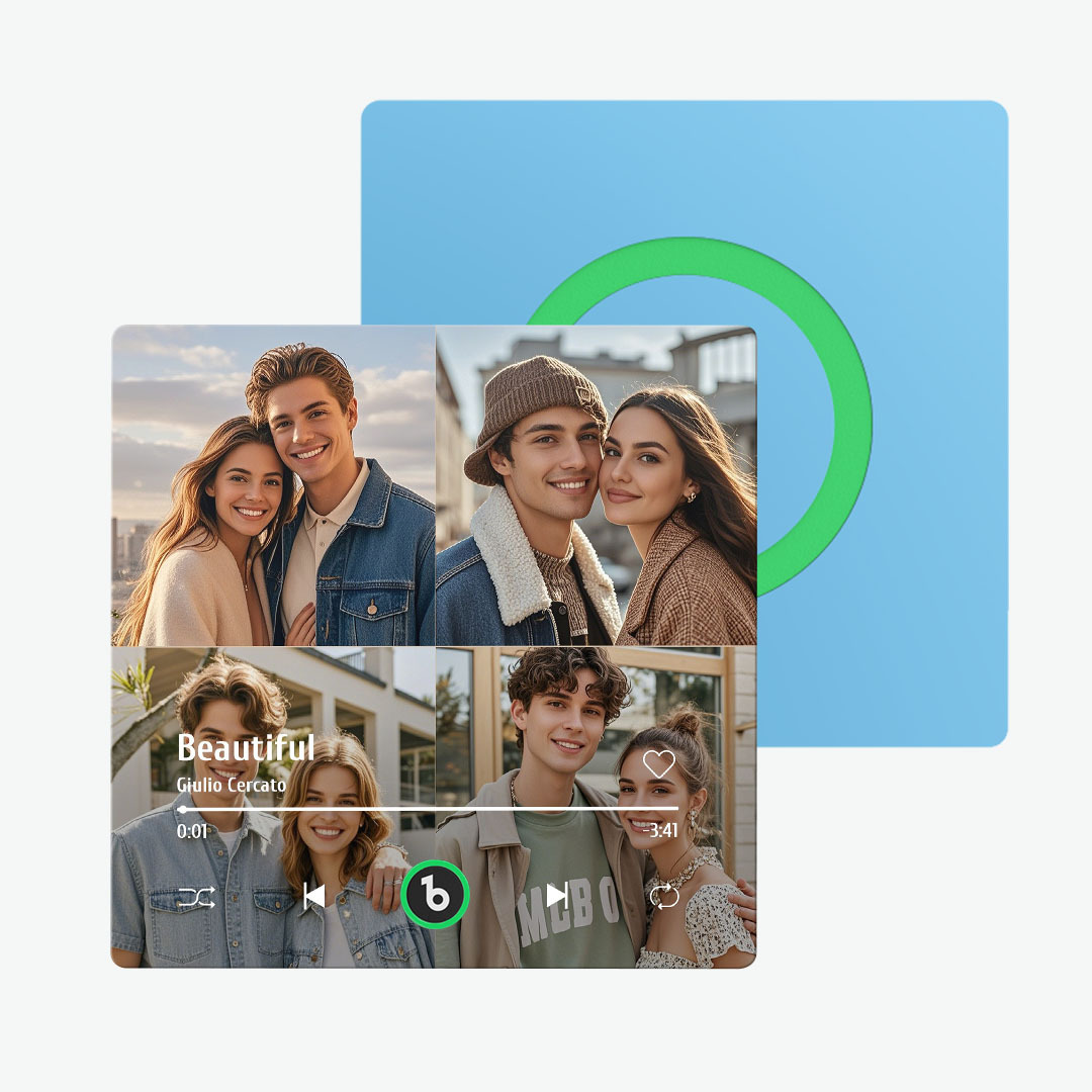 Aimant De Réfrigérateur Personnalisé Avec Musique Et Photo Fridgebeats Pro Prend En Charge La Connectivité Bluetooth - Fridgebeatsfr