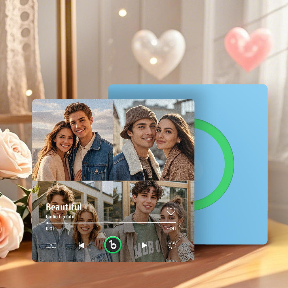 Aimant De Réfrigérateur Personnalisé Avec Musique Et Photo Fridgebeats Pro Prend En Charge La Connectivité Bluetooth - Fridgebeatsfr