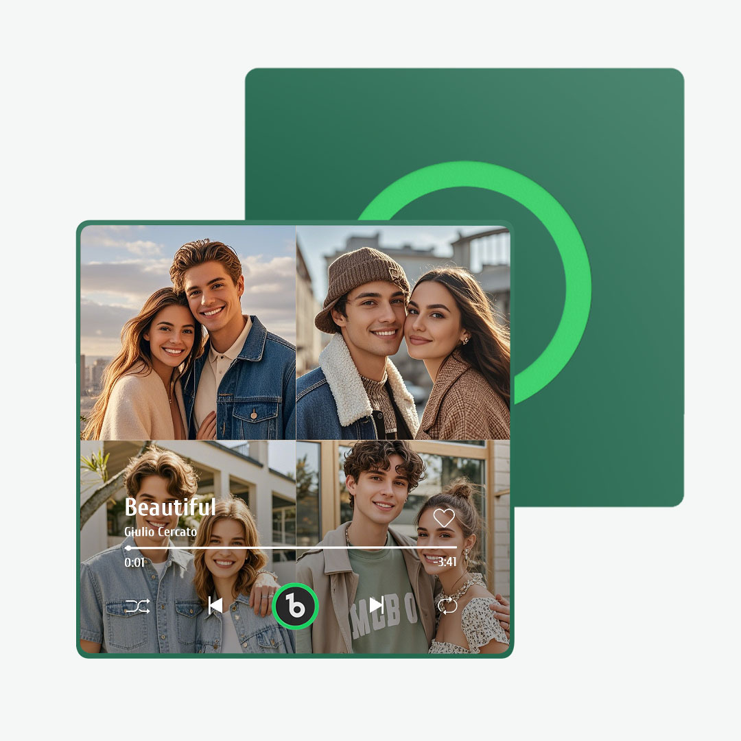 Aimant De Réfrigérateur Personnalisé Avec Musique Et Photo Fridgebeats Pro Prend En Charge La Connectivité Bluetooth - Fridgebeatsfr