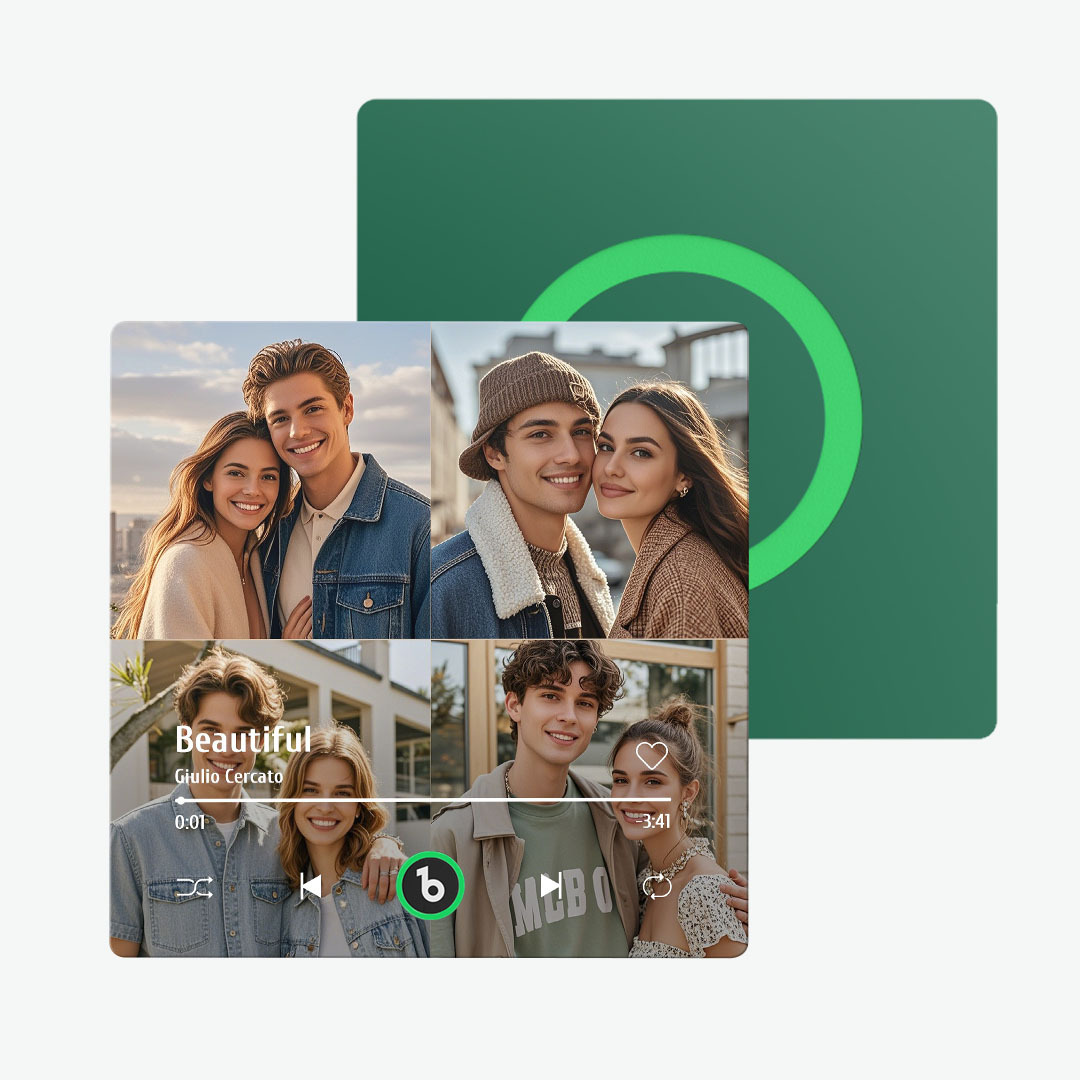 Aimant De Réfrigérateur Personnalisé Avec Musique Et Photo Fridgebeats Pro Prend En Charge La Connectivité Bluetooth - Fridgebeatsfr