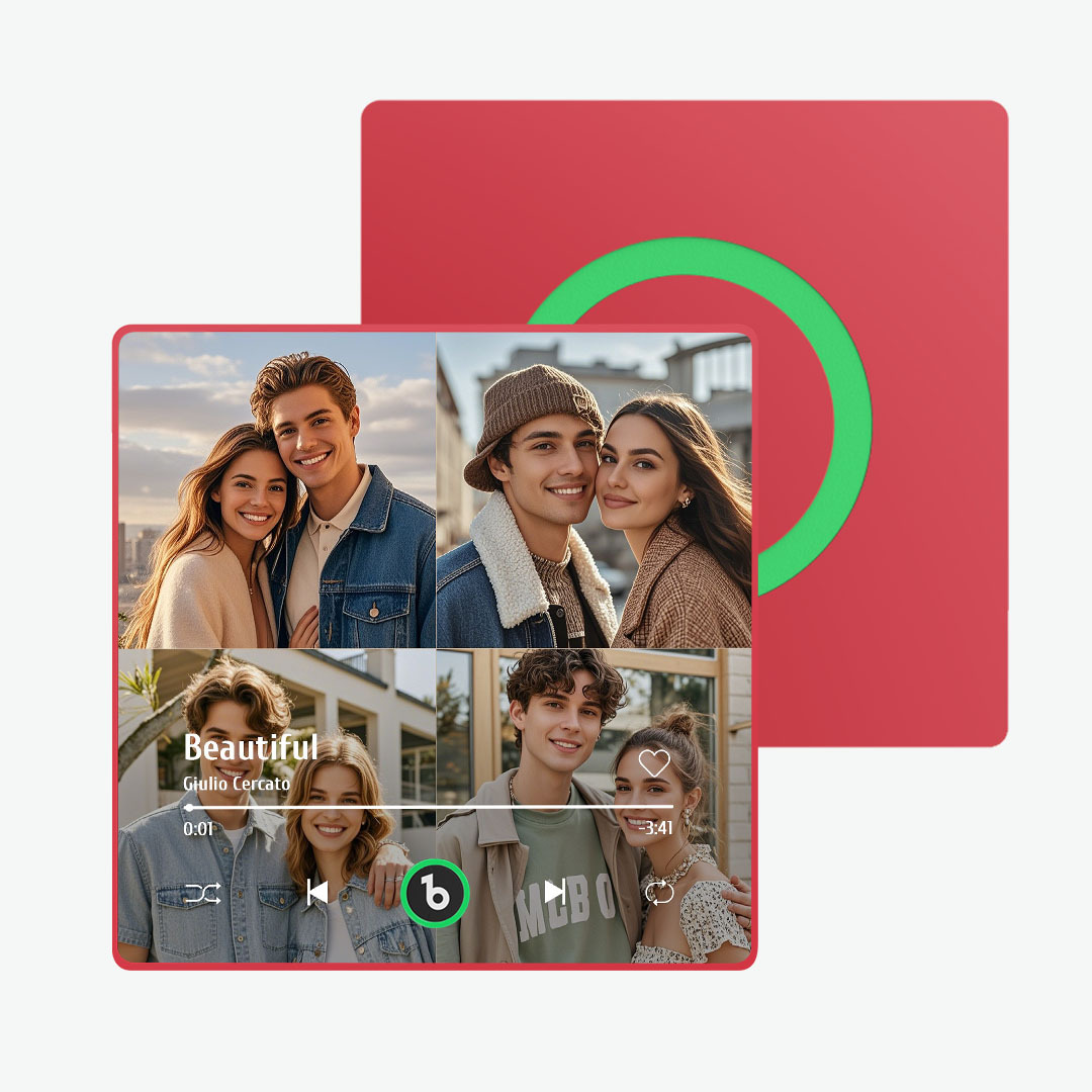 Aimant De Réfrigérateur Personnalisé Avec Musique Et Photo Fridgebeats Pro Prend En Charge La Connectivité Bluetooth - Fridgebeatsfr