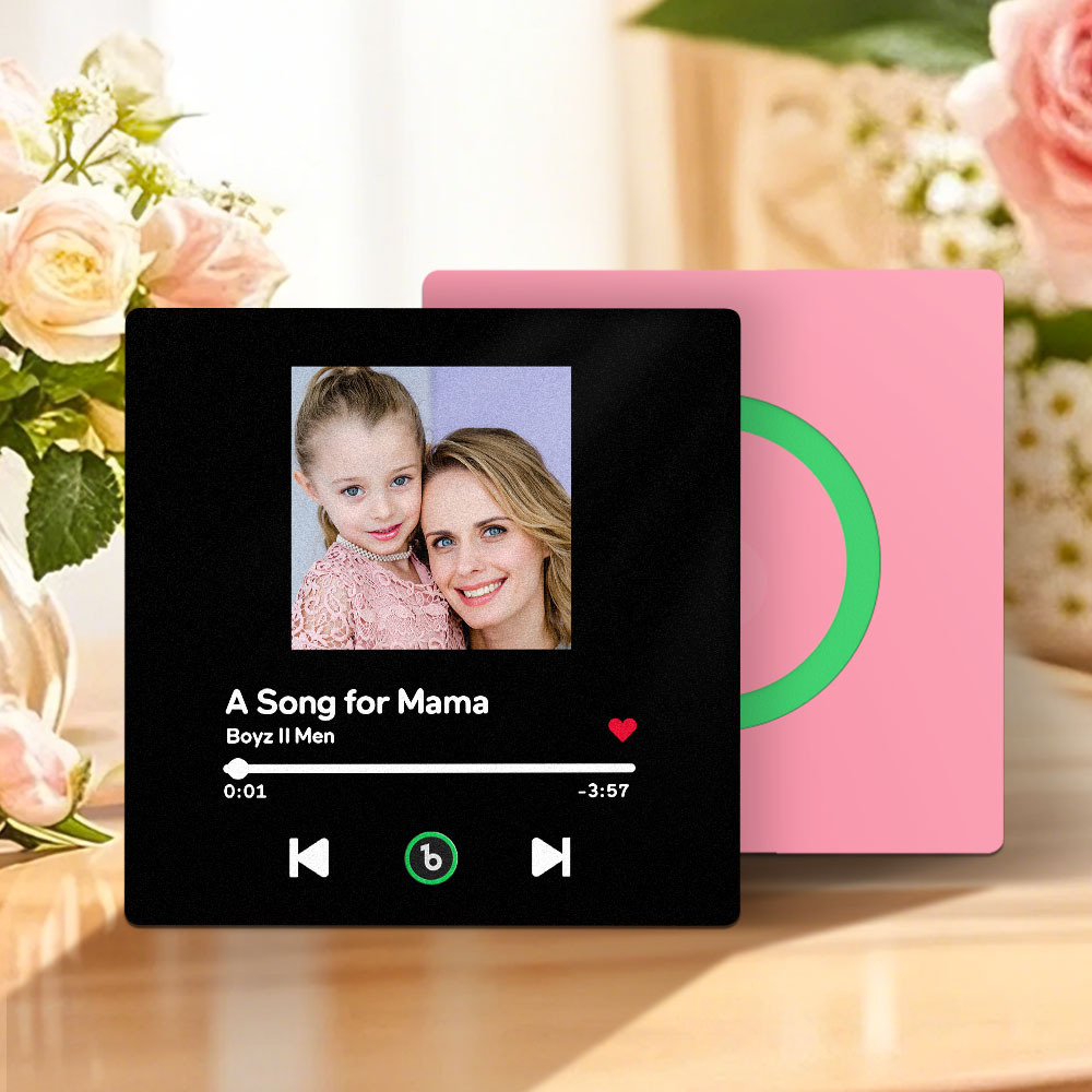 Aimants De Réfrigérateur Personnalisés Avec Musique Et Photo, Cadeaux Pour La Fête Des Mères, Aimants De Réfrigérateur Sans Cadre - Fridgebeatsfr
