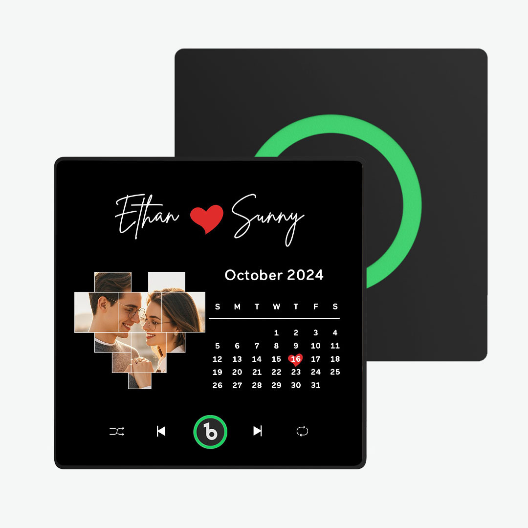 Aimant De Réfrigérateur Personnalisé Musique, Photos Et Calendrier Fridgebeats Pro Prend En Charge La Connectivité Bluetooth - Fridgebeatsfr