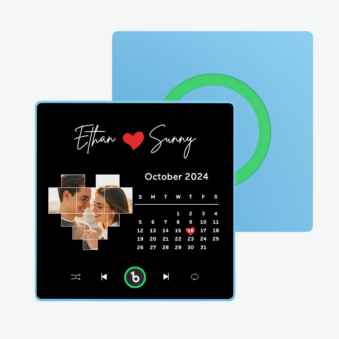 Aimant De Réfrigérateur Personnalisé Musique, Photos Et Calendrier Fridgebeats Pro Prend En Charge La Connectivité Bluetooth - Fridgebeatsfr
