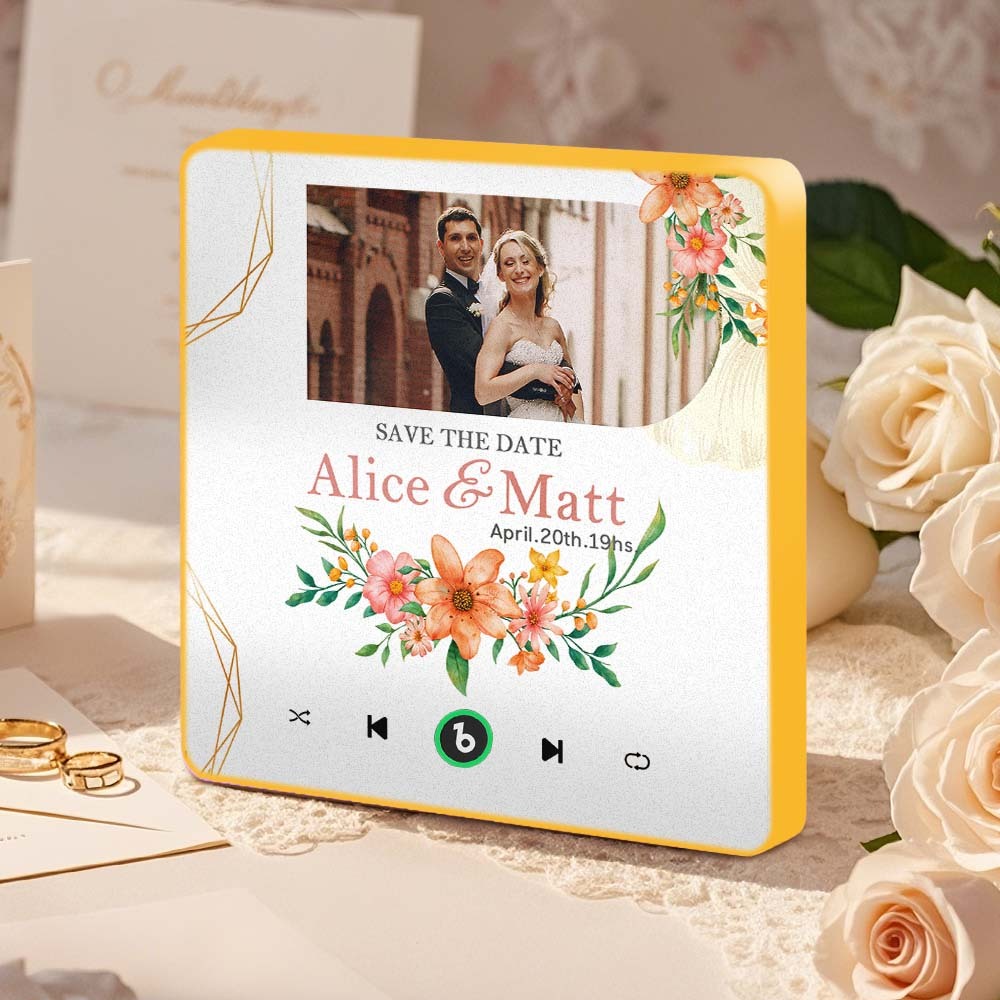 Aimant De Réfrigérateur Personnalisé Avec Musique Et Photo Fridgebeats Pro Prend En Charge La Connectivité Bluetooth - Fridgebeatsfr