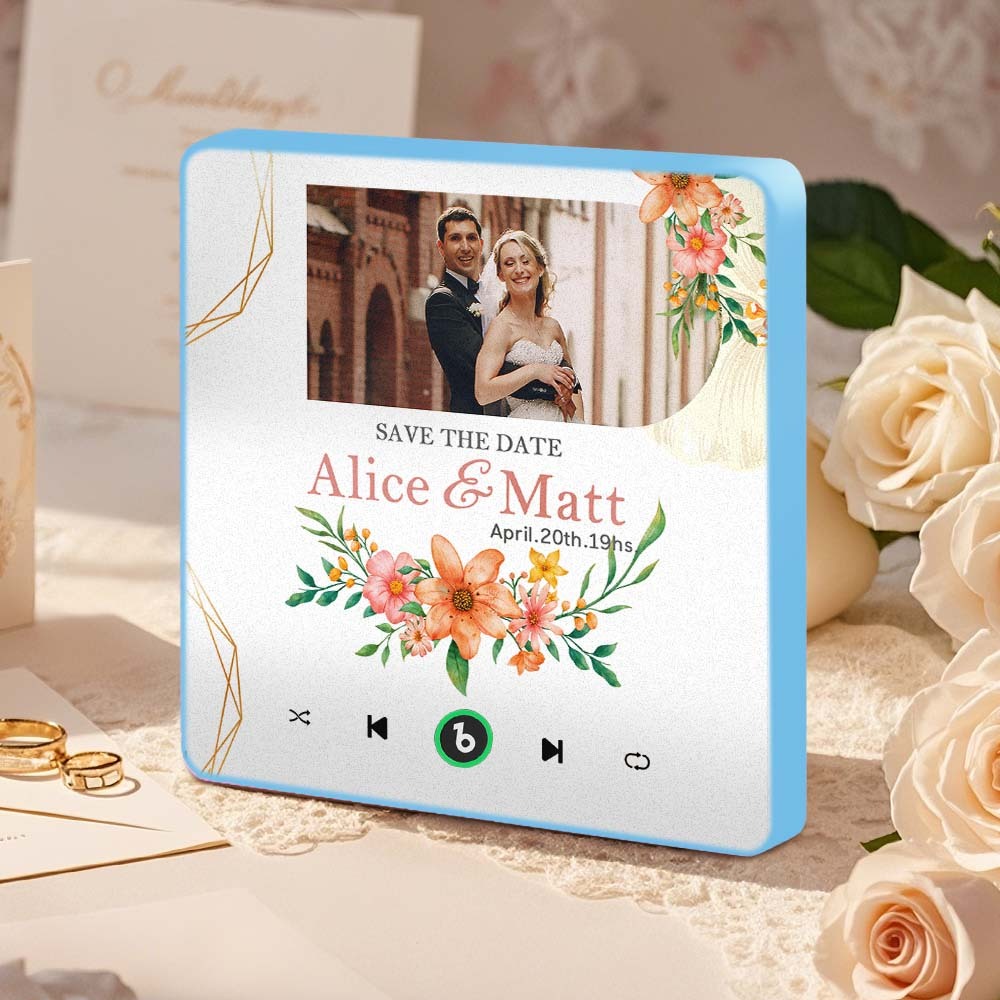 Aimant De Réfrigérateur Personnalisé Avec Musique Et Photo Fridgebeats Pro Prend En Charge La Connectivité Bluetooth - Fridgebeatsfr