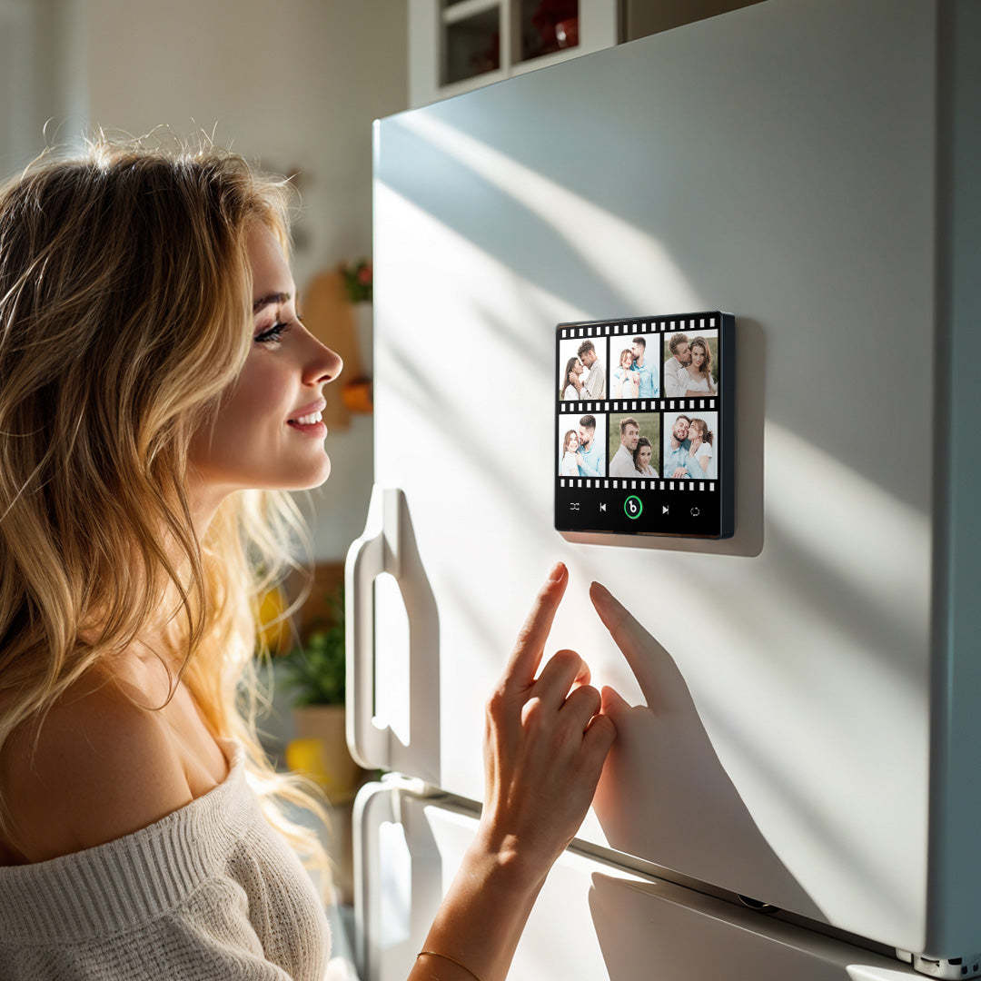 Aimant De Réfrigérateur Personnalisé Avec Musique Et Photo Fridgebeats Pro Prend En Charge La Connectivité Bluetooth - Fridgebeatsfr