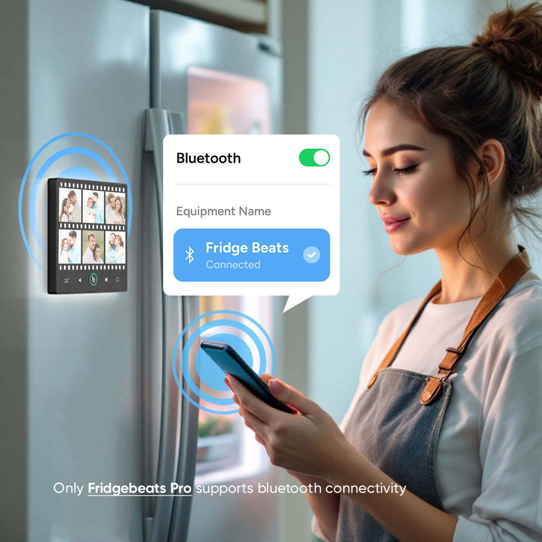 Aimant De Réfrigérateur Personnalisé Avec Musique Et Photo Fridgebeats Pro Prend En Charge La Connectivité Bluetooth - Fridgebeatsfr