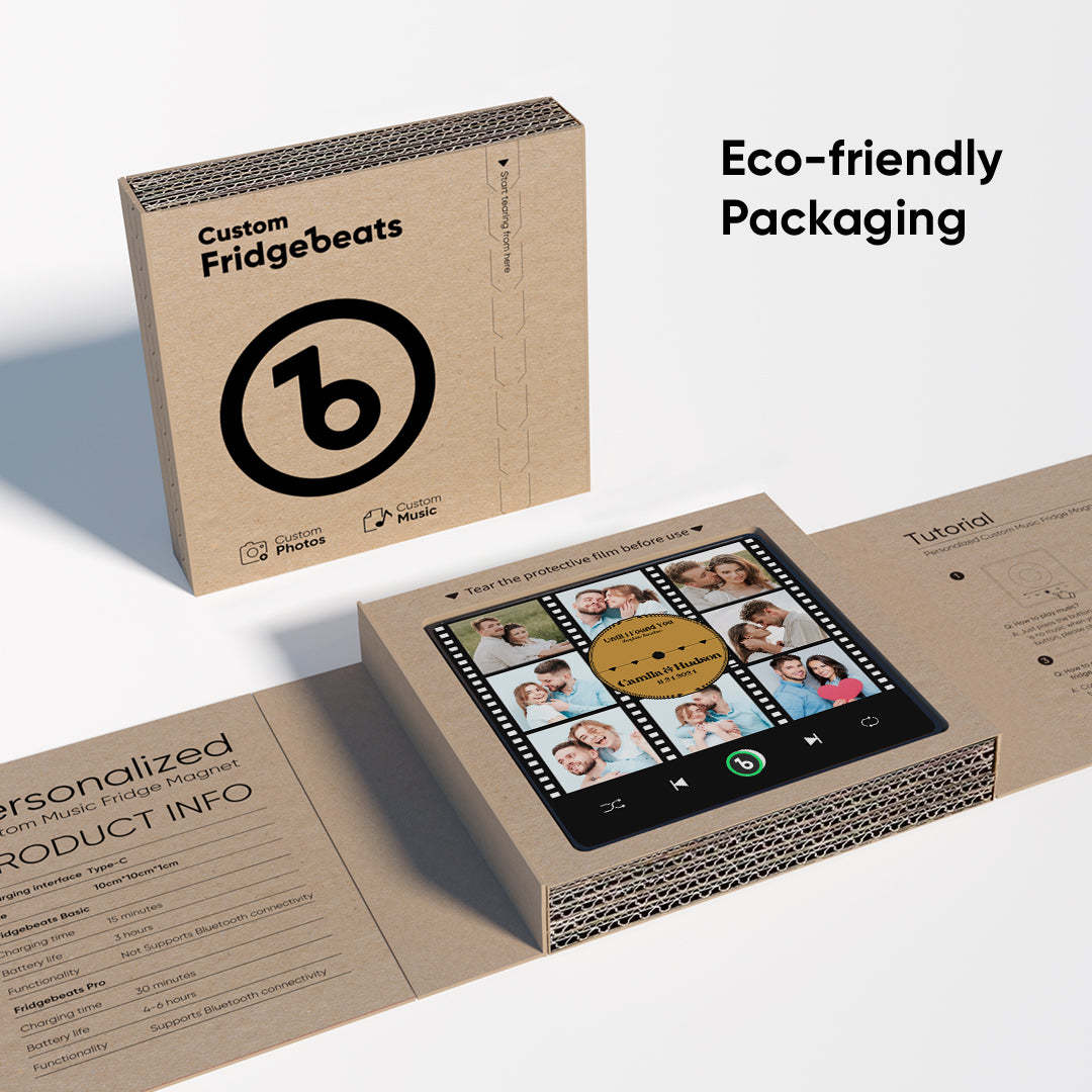 Aimant De Réfrigérateur Personnalisé Avec Musique Et Photo Fridgebeats Pro Prend En Charge La Connectivité Bluetooth - Fridgebeatsfr