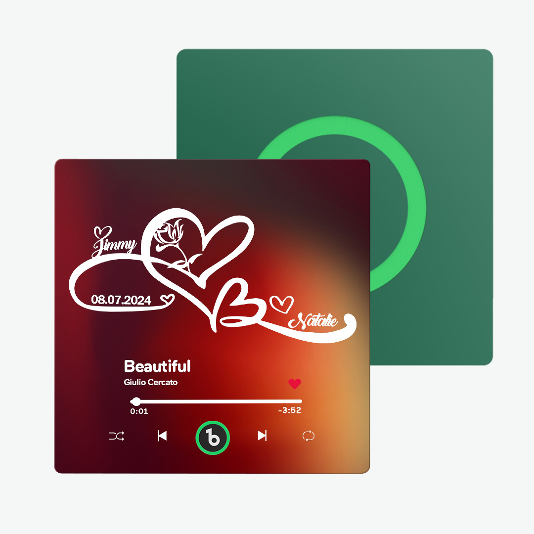 Aimant De Réfrigérateur Musical Personnalisé Avec Texte, Symboles D'amour Illimités, Aimant De Réfrigérateur, Cadeau Pour Couple - Fridgebeatsfr