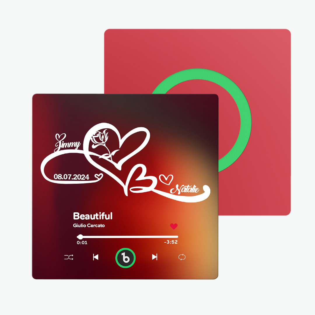 Aimant De Réfrigérateur Musical Personnalisé Avec Texte, Symboles D'amour Illimités, Aimant De Réfrigérateur, Cadeau Pour Couple - Fridgebeatsfr