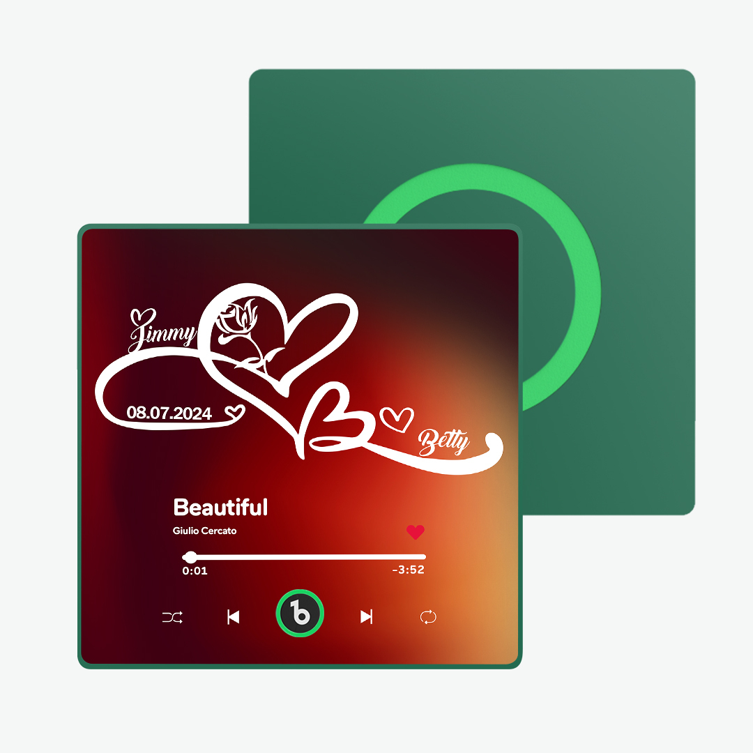 Aimant De Réfrigérateur Musical Personnalisé Avec Texte, Symboles D'amour Illimités, Aimant De Réfrigérateur, Cadeau Pour Couple - Fridgebeatsfr