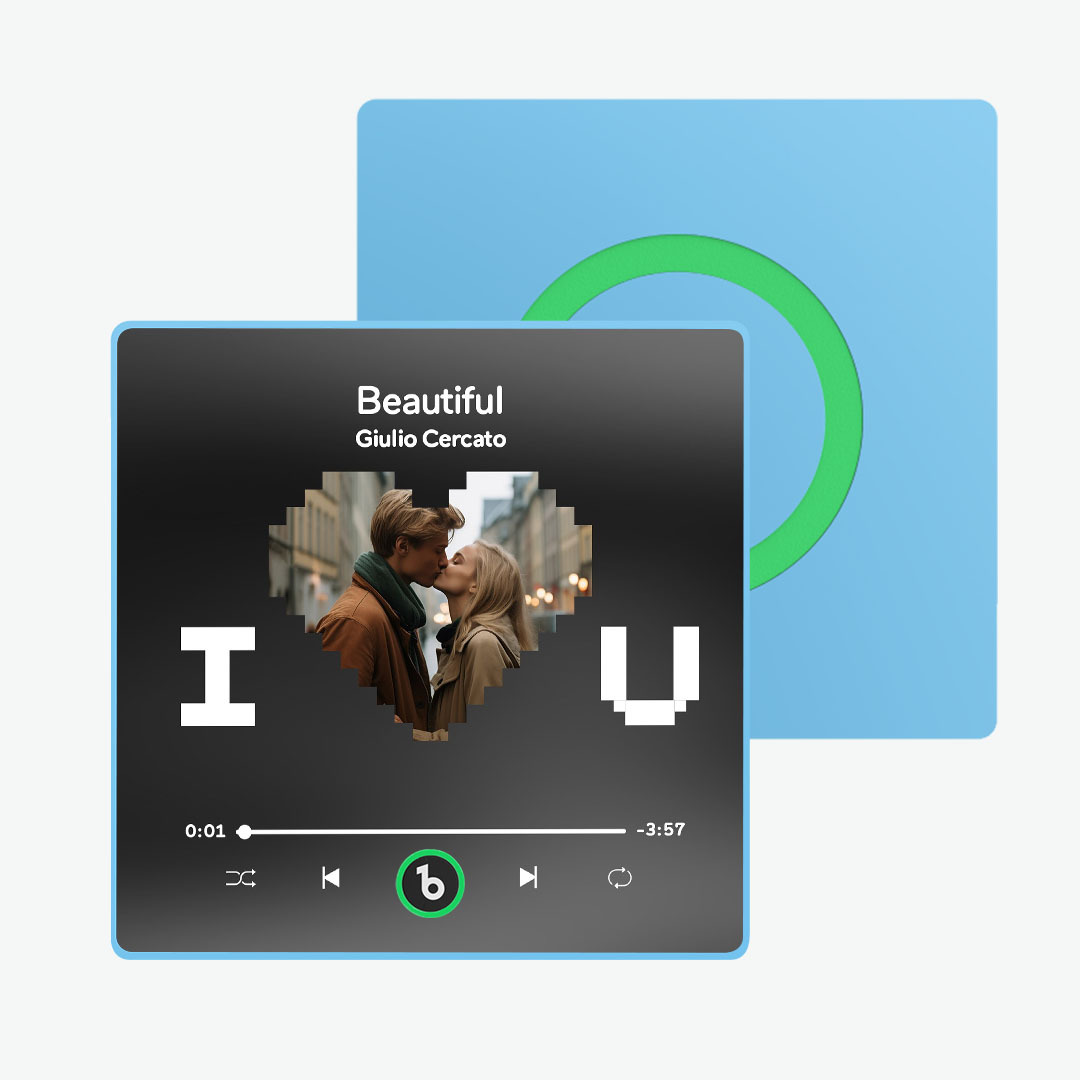 Aimant De Réfrigérateur Personnalisé Avec Musique Et Photo Fridgebeats Pro Prend En Charge La Connectivité Bluetooth - Fridgebeatsfr
