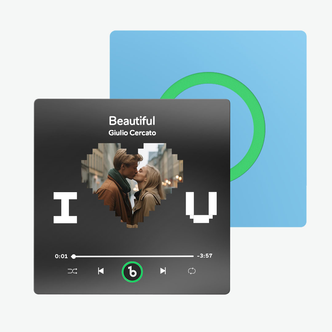 Aimant De Réfrigérateur Personnalisé Avec Musique Et Photo Fridgebeats Pro Prend En Charge La Connectivité Bluetooth - Fridgebeatsfr