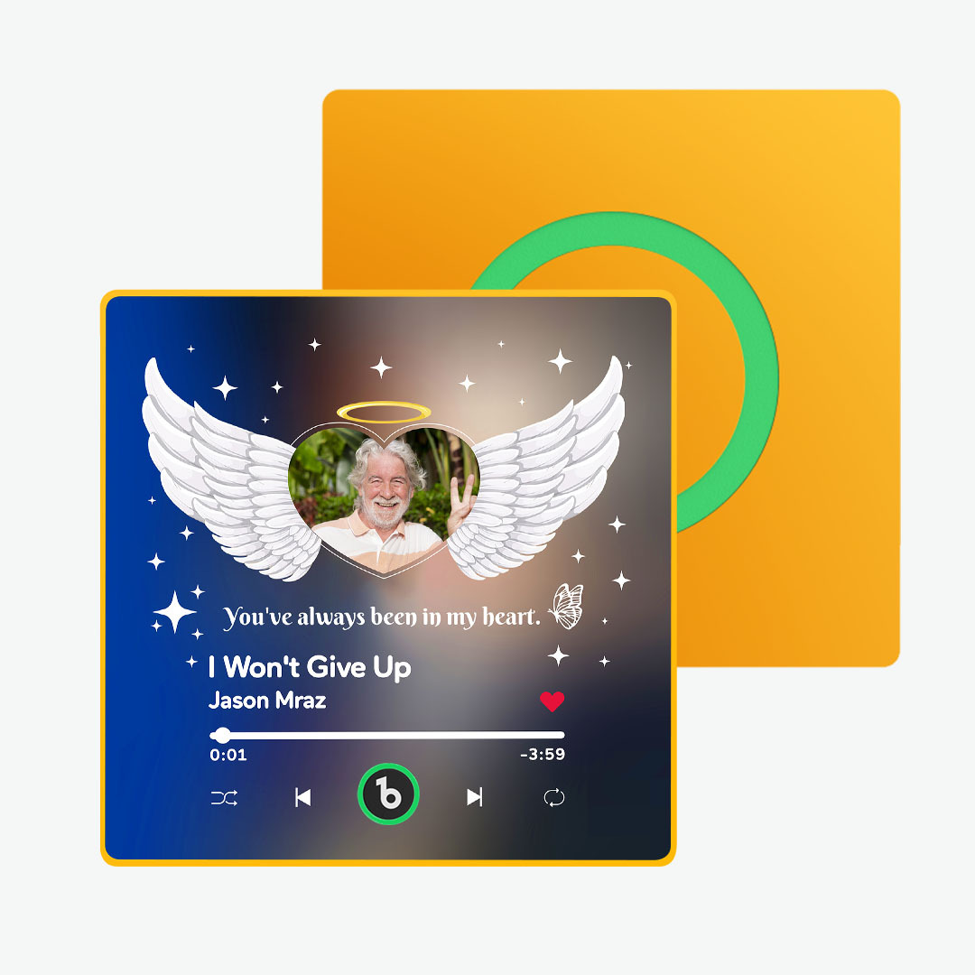 Aimant De Réfrigérateur Personnalisé Avec Musique Et Photo Fridgebeats Pro Prend En Charge La Connectivité Bluetooth - Fridgebeatsfr