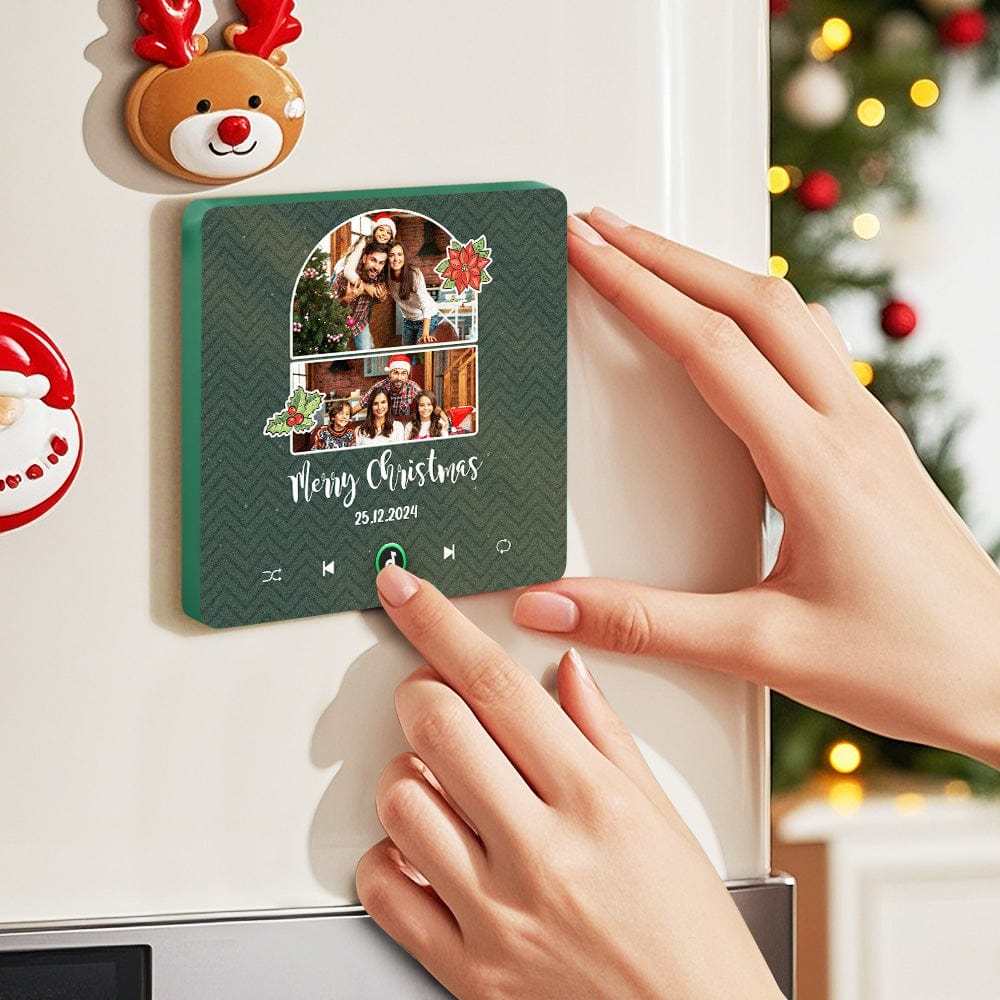 Aimant De Réfrigérateur De Musique Personnalisé, Photo Personnalisée, Aimant De Réfrigérateur Coloré, Cadeau De Noël Créatif - Fridgebeatsfr