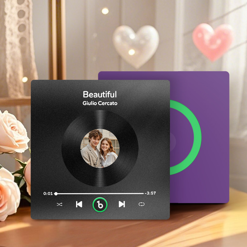 Aimant De Réfrigérateur Personnalisé Avec Musique Et Photo Fridgebeats Pro Prend En Charge La Connectivité Bluetooth - Fridgebeatsfr