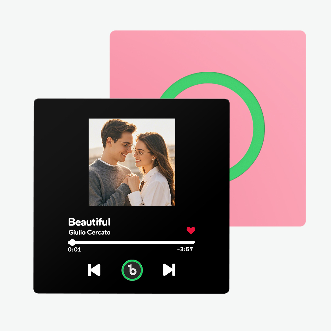 Aimant De Réfrigérateur Personnalisé Avec Musique Et Photo Fridgebeats Pro Prend En Charge La Connectivité Bluetooth - Fridgebeatsfr