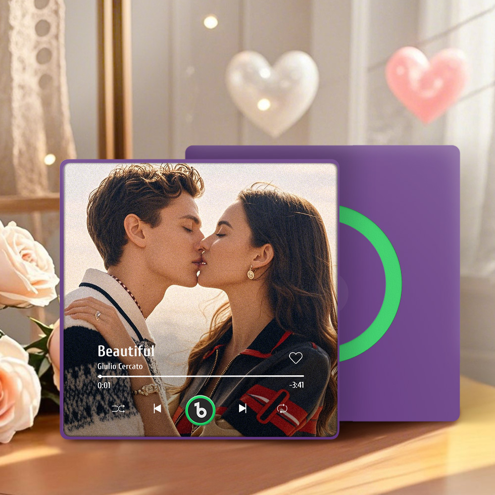 Aimant De Réfrigérateur Personnalisé Avec Musique Et Photo Fridgebeats Pro Prend En Charge La Connectivité Bluetooth