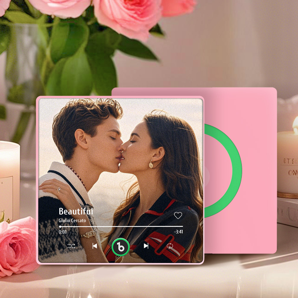 Aimant De Réfrigérateur Personnalisé Avec Musique Et Photo Fridgebeats Pro Prend En Charge La Connectivité Bluetooth